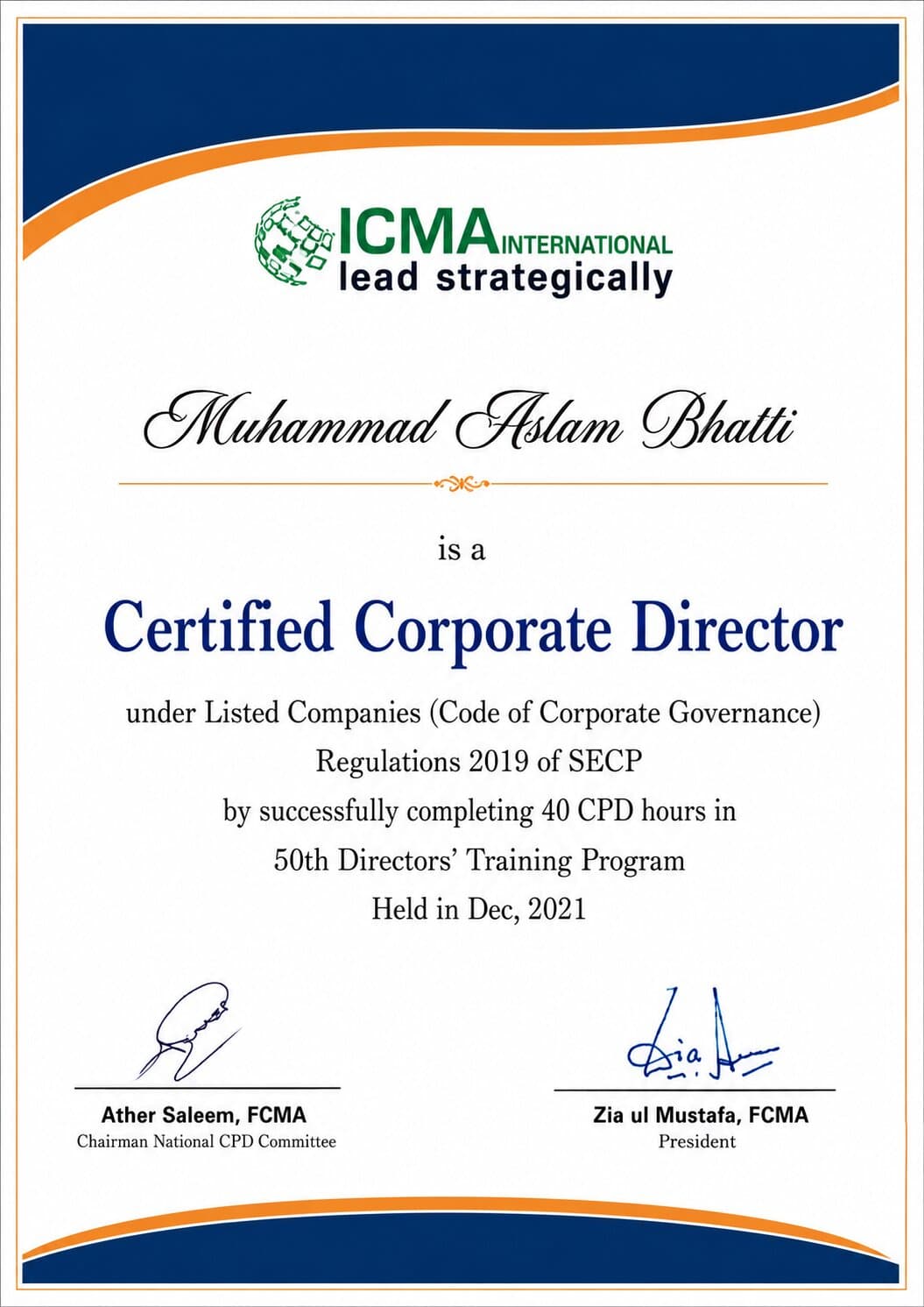 Certified Corporate Director
